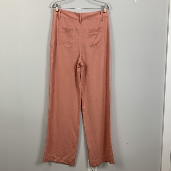 Tularosa High Waisted Linen Blend Wide Leg Pants - Picture 6 of 11